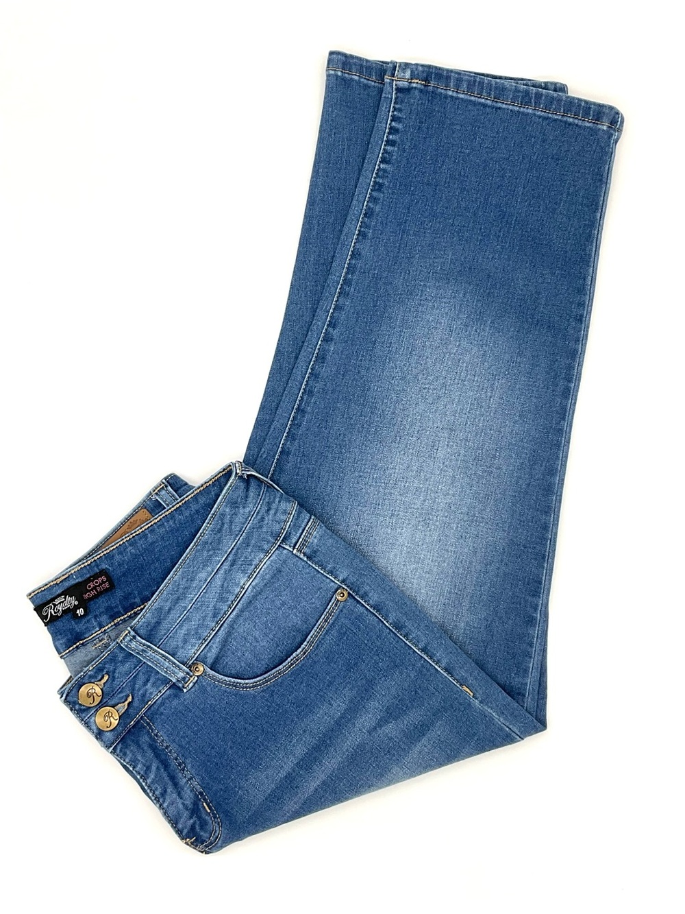 Royalty For Me High-Rise 20" Crop Jeans, 10